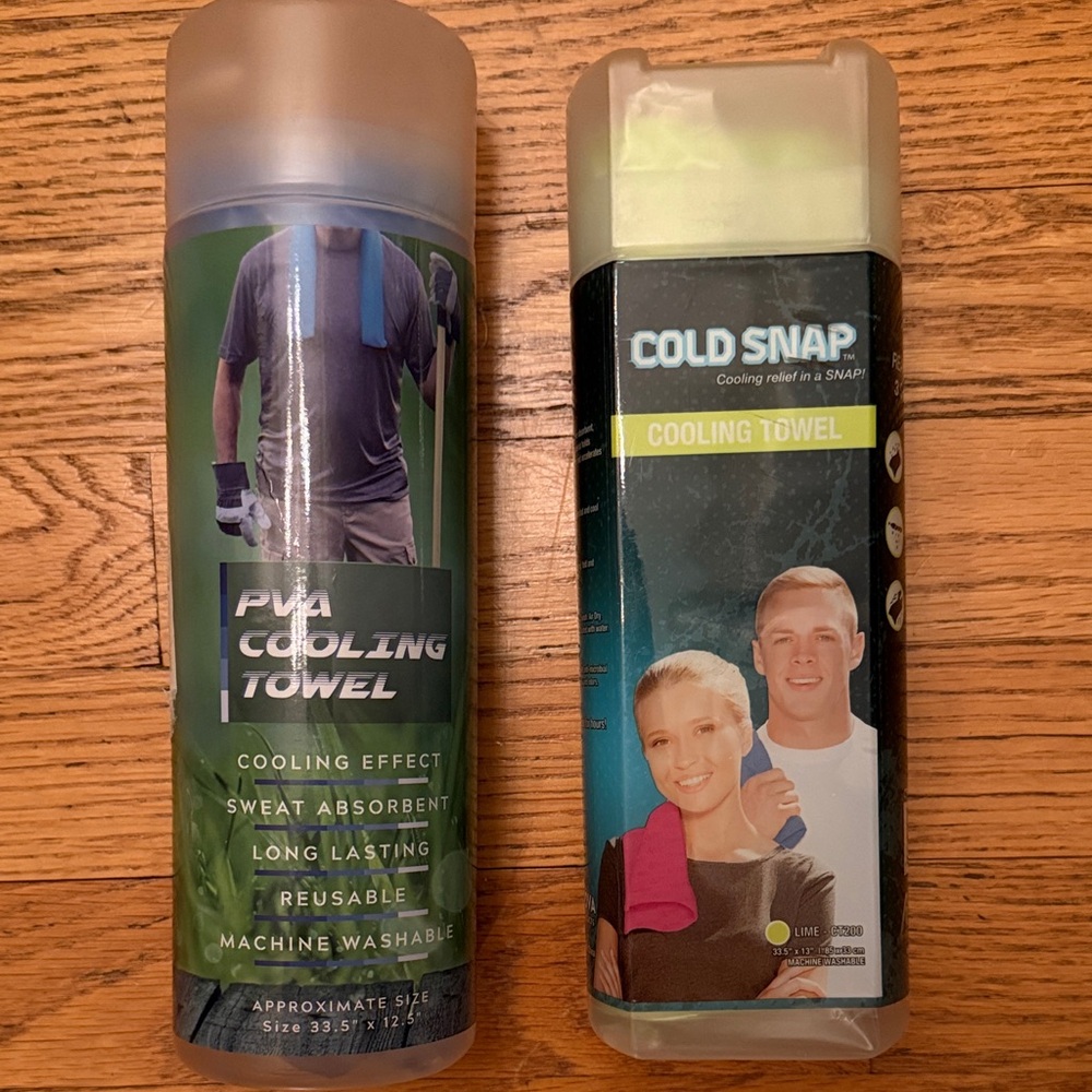 NEW Cooling Towel - Green and Blue 2